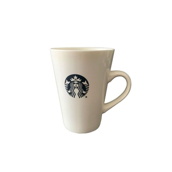 Pre Owned Starbucks 2015 Siren Logo Ceramic Coffee Mug Cup Mermaid 16 Oz Vintage - Picture 1 of 10